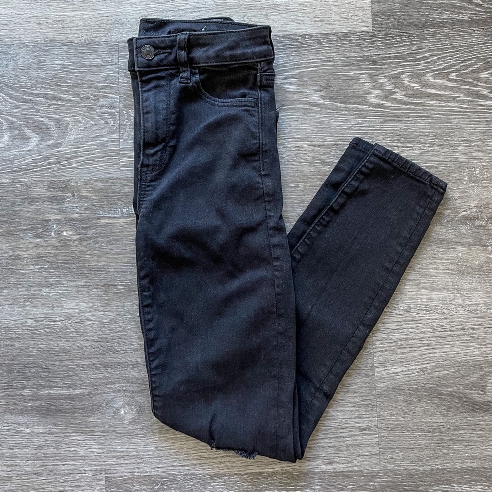 American Eagle ripped skinny jeans - Black